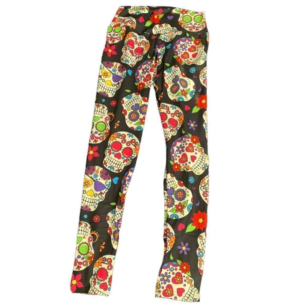 New Dias de las muertos skull leggings/yoga pants